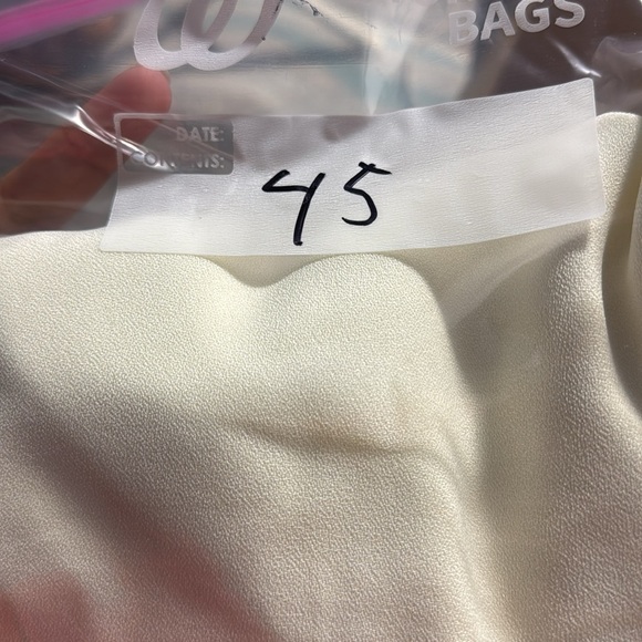 VINTAGE ALEX EVENINGS SIZE 8 PETITE cream  FORMAL DRESS SLEEVELESS EVENT - Picture 16 of 16